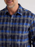 Benny Cotton Brush Shirt | Galactic Cobalt