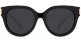 Carve Vivian Polarized Sunglasses | Gloss Black Frame with Smoke Lens 3313