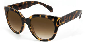 Carve Vivian Sunglasses | Gloss Yellow Tort with Brown Gradient Lens