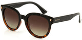 Carve Harpo Polarized Sunglasses | Gloss Black Tort with Brown Gradient Lens