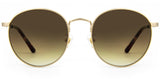 Carve Heidi Sunglasses | Brushed Gold Metal Frame with Gradient Brown Lens