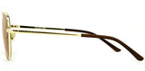 Carve Solana Polarized Sunglasses | Gloss Gold Metal with Brown Lense