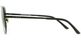 Carve Solana Sunglasses | Gloss Black Metal with Dark Grey-Clear Gradient