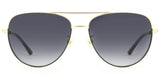 Carve Solana Sunglasses | Gloss Gold-Black Metal with Gradient Grey Lens