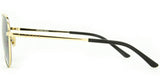 Carve Solana Sunglasses | Gloss Gold-Black Metal with Gradient Grey Lens