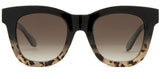 Carve Elba Polarized Sunglasses | Black/Milky Tort with Gradient Brown Lens 36061