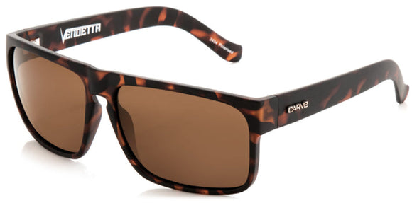 Carve Vendetta Polarized Sunglasses | Matt Tort with Brown Lens