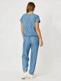 Threadz Tie Front Chambray Shirt