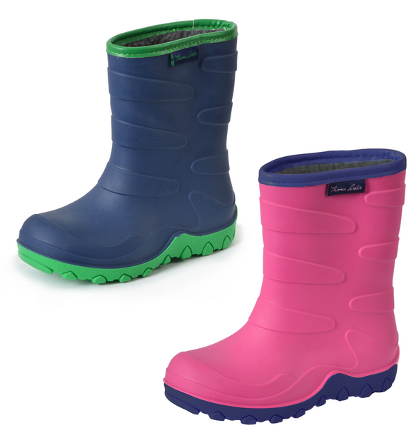 Infant Norfolk Gumboot | Blue/Green & Bright Pink/Navy