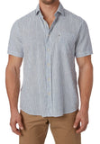 Keppel S/S Shirt | Navy Stripe