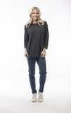 Orientique Ribbed Knit Top L/S